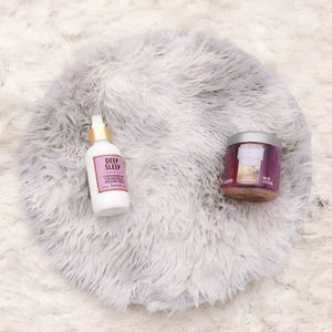 ✯ SOFT MINI PLUSH MAT FLOOR OR CHAIR (GREY) 16"x16"